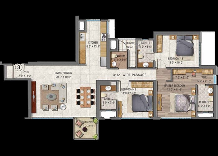 Other, sheth-auris-serenity-tower-2 2 Bedroom 1233 Sq.Ft. Apartment In Malad West Mumbai 8210378